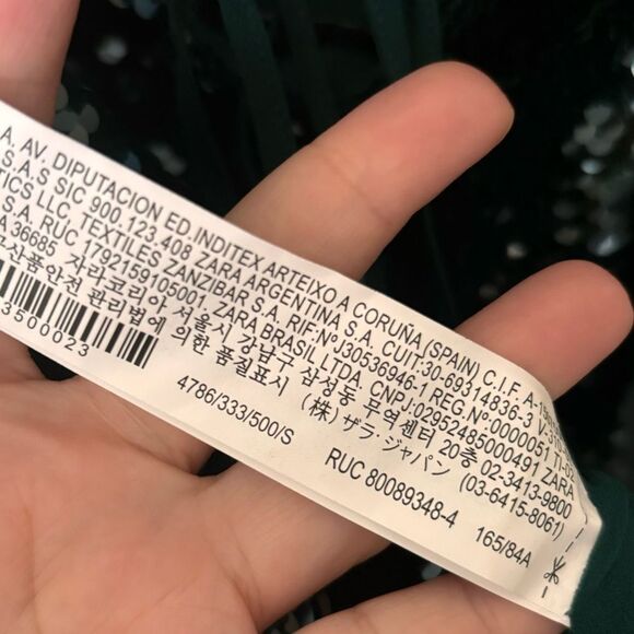 ZARA Green Sequin Lace-up Mini Dress Size S - Picture 9 of 11